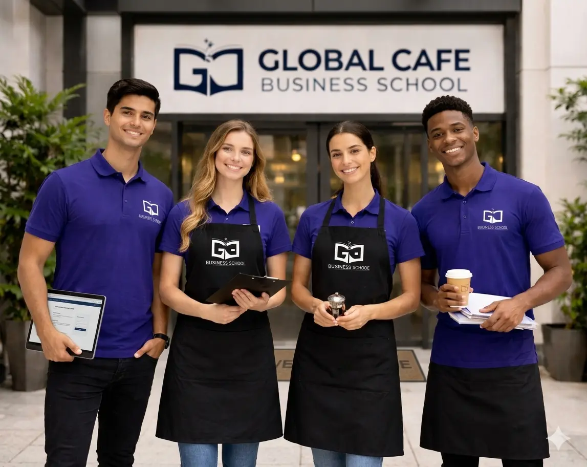 Barista crafting coffee